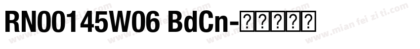 RN00145W06 BdCn字体转换